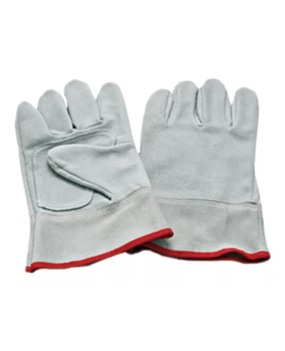 Guantes Descarne Cuero Gris Puño Corto